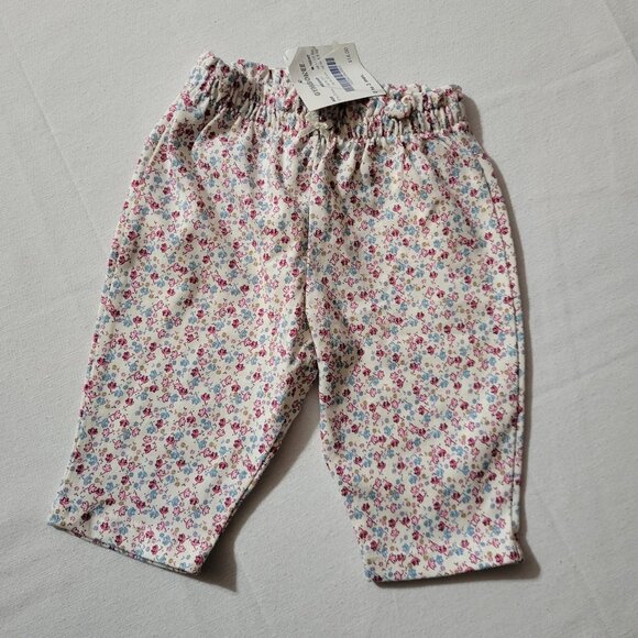 Gymboree Playful Winter / Winter Romance NWT 0-3 month Baby floral pants. Z26 - Picture 1 of 2
